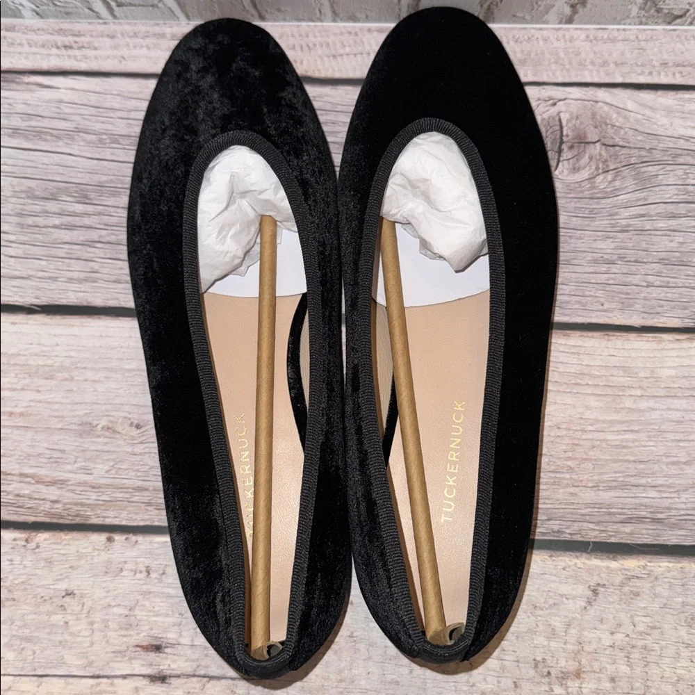 Black Velvet Nina Flats